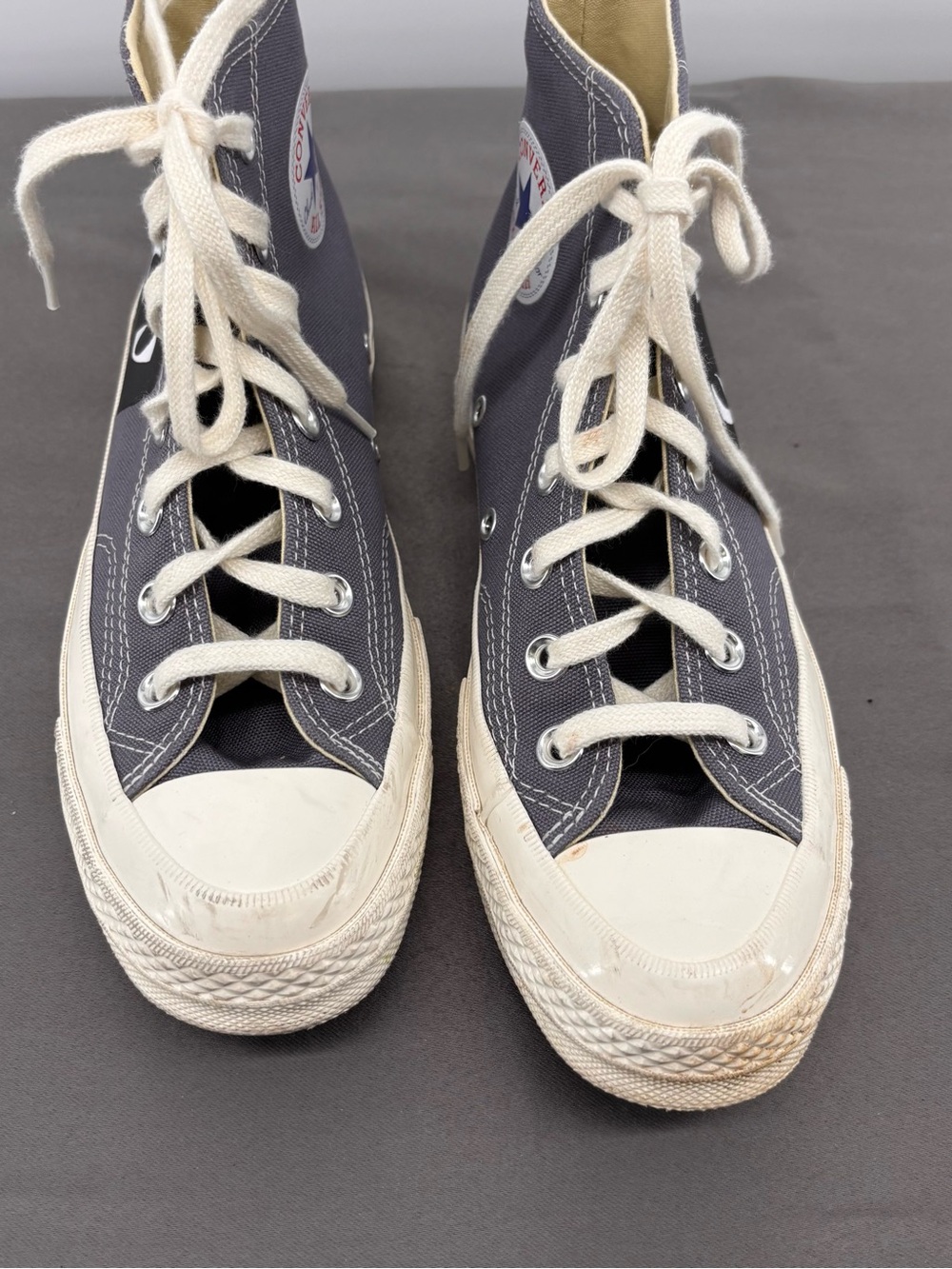 Converse High Top Sneakers - Charcoal and White